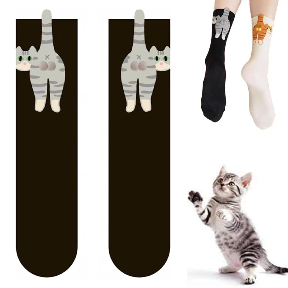 medias calcetas de gato