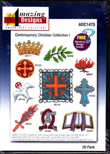 Amazing Designs Contemporary Christian Collection 1 Machine Embroidery Designs ADC1475
