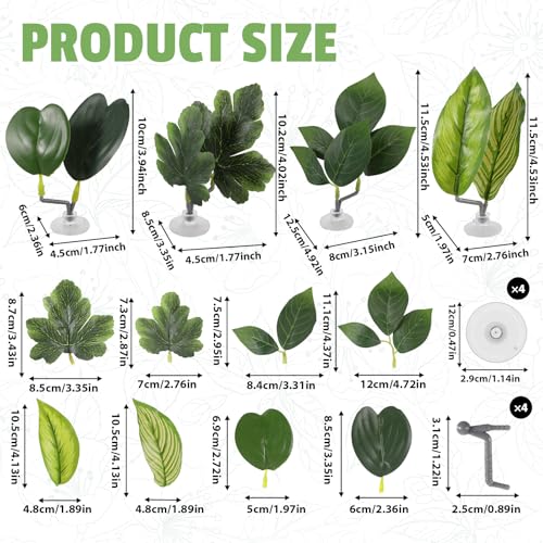 Image of Jeffdad 4Pcs Fish Leaf Pad Fish Tank Accessories Aquarium Decor Simulating Plants Betta Natural Soft Aquarium Plastic Plants for Betta Fish Tank Decorations