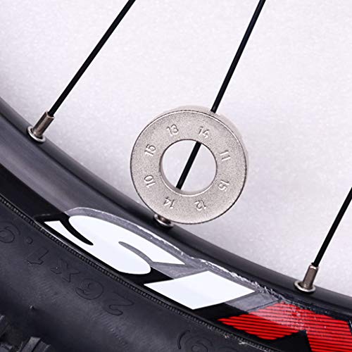 Spoke Wrench, 2 pcs Bike Bicycle Wheel Spoke Wrench Tool 6 Sizes in One
