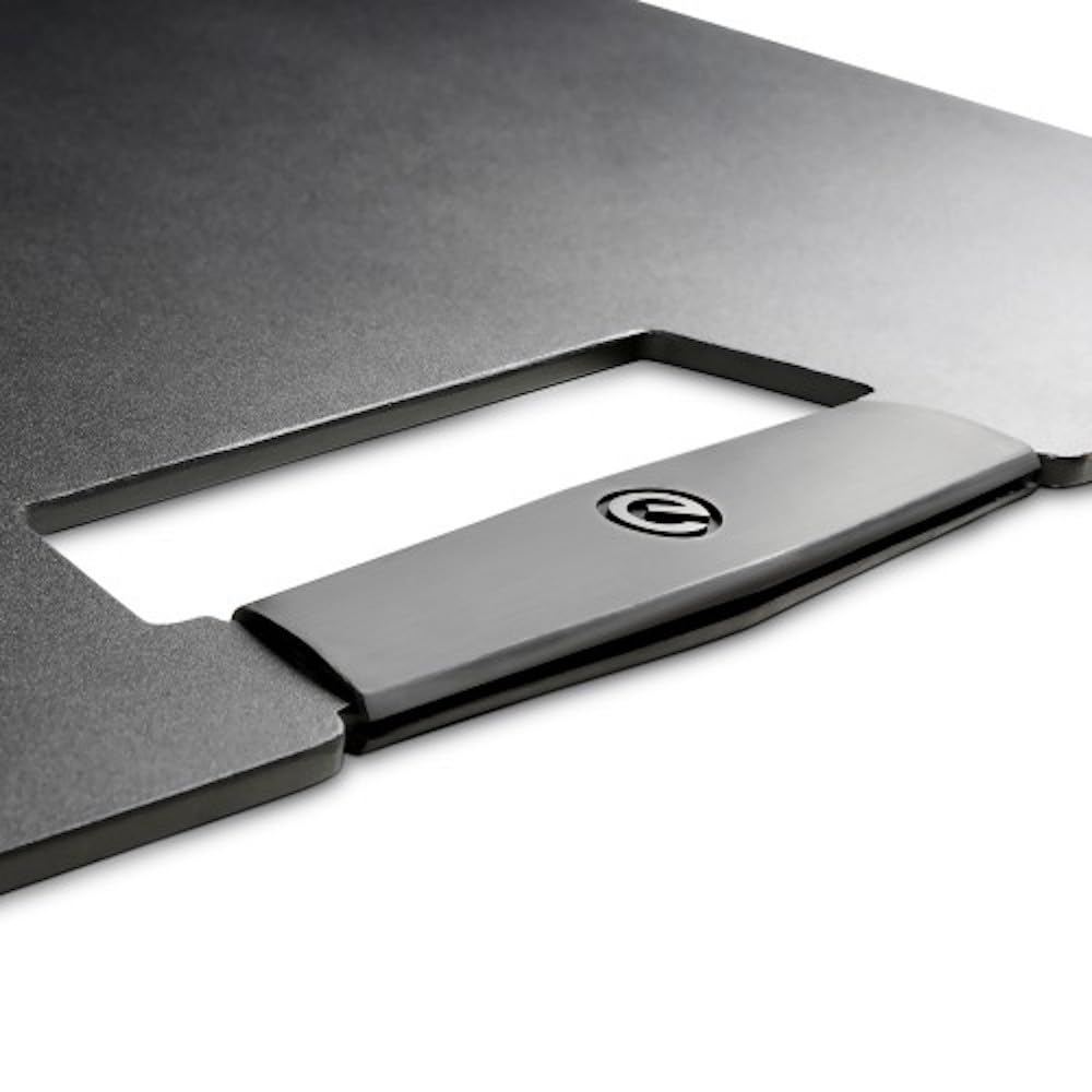 Gravity LS 431 C B - Lichtstativ und Lautsprecherstativ mit kompaktem, quadratischem Stahl-Standfuß und exzentrischer Montagefunktion, schwarz