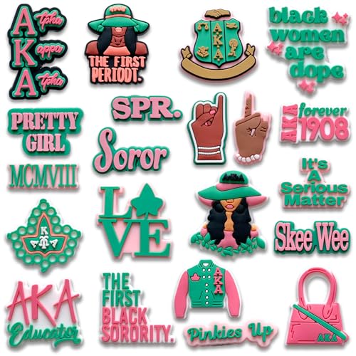 21Pcs Sorority Shoe Charms