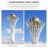 NEEWER 2x Converter with 200mm & 300mm Macro Lenses for Phone Camera Telephoto Lens Only, 7 Elements in 5 Groups, 17mm Thread Compatible with iPhone Android Samsung Xiaomi Phone Cage/Case, LS-79 - Image 2