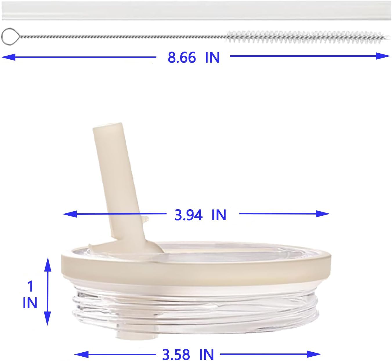 2 Pack Stanley Lids 40 oz Leakproof, with Flip Straw Lid, Stanley Cup Accessories, Stanley Lids Replacement for Stanley Quencher H2.0 40 oz Tumbler (Only), BPA Free (Rose Red) image 4