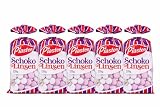 Piasten Schoko Linsen 225 g – Bunte Schokolinsen mit Zuckerüberzug – Knackige Schokolinsen Snack & Party Süßigkeiten + minafood Notizblock (5er Sparpack)