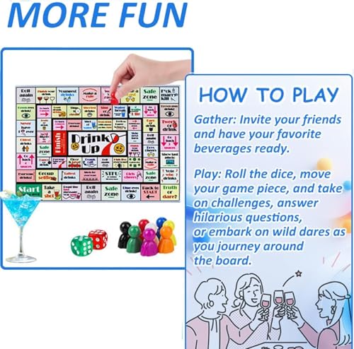 Juego de mesa para fiesta, 2-8 jugadores, adultos 21+ miniatura 4