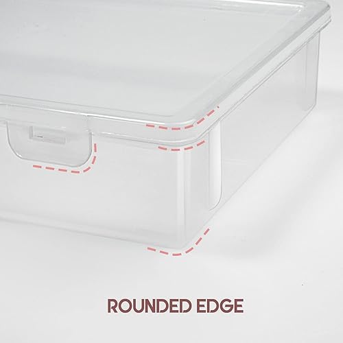 Miniatura 7 de Vowcarol Cajas de almacenamiento para blocs legales de 5 x 8 pulgadas, organizador de cinta Washi, contenedor de almacenamiento de papel A5, caja de