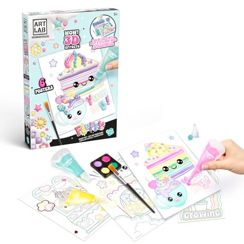 Canal Toys - Art Lab - Kit De Pintura Esponjosa, Juego De Pintura 3d, Da Vida A Tus Diseños Con Pintura 3d. Gran Kit Para Artistas En Ciernes, Pasteles, Rosa, Morado, Azul - Art019