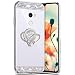 Robinsoni Miroir Coque pour Xiaomi Mi Mix 2,[ Support Bague ] Miroir Etui Silicone Gel TPU Coque pour Xiaomi Mi Mix 2,Glitter Bling Briller Diamant Housse de Téléphone pour Xiaomi Mi Mix 2,Argent
