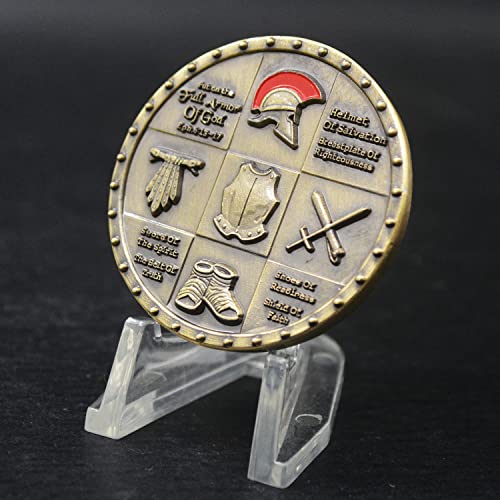 Moneda con diseño Armadura de Dios 3D miniatura 5