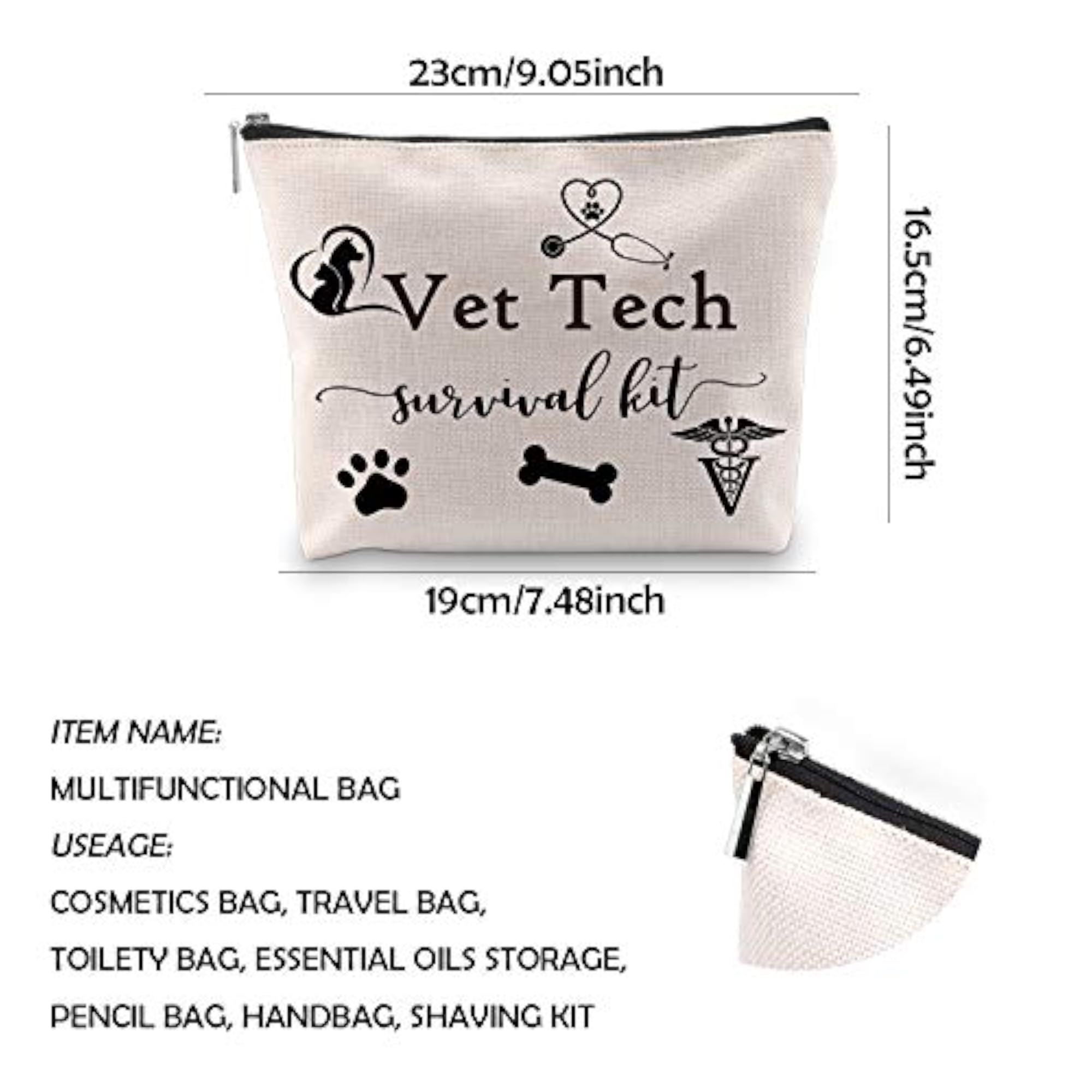Veterinary Technician Gift Portable Travel Accessories Toiletry Bag