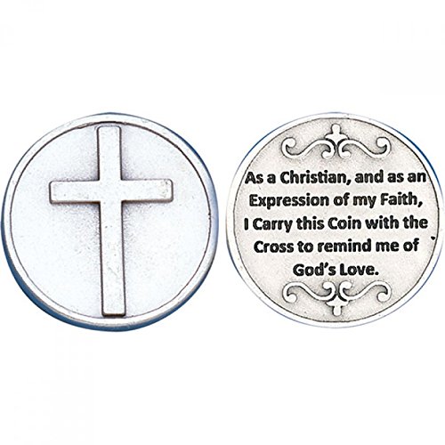 St Joseph's Catholic Giftshop On Amazon Silver The Cross In My Pocket. Cross In My Pocket Prayer Token.prayer Token. Prayer Coin. Perfect For Your Pocket, Wallet Or Purse.
