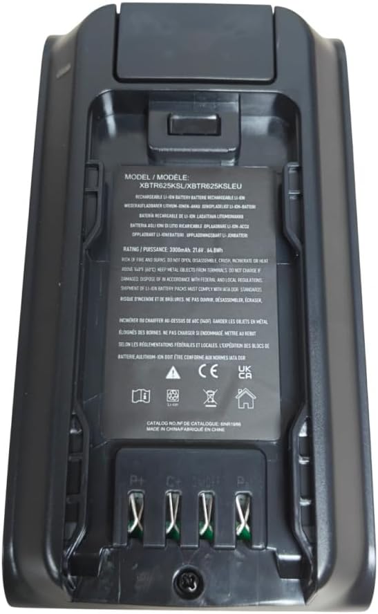 21.6V 3000mAh Replacement Battery Compatible with Shark IW3511 IW3615, XBTR625KSL/XBTR625KSLEU/XBTR625KDC/XBTR625KSLEUN, 1pc