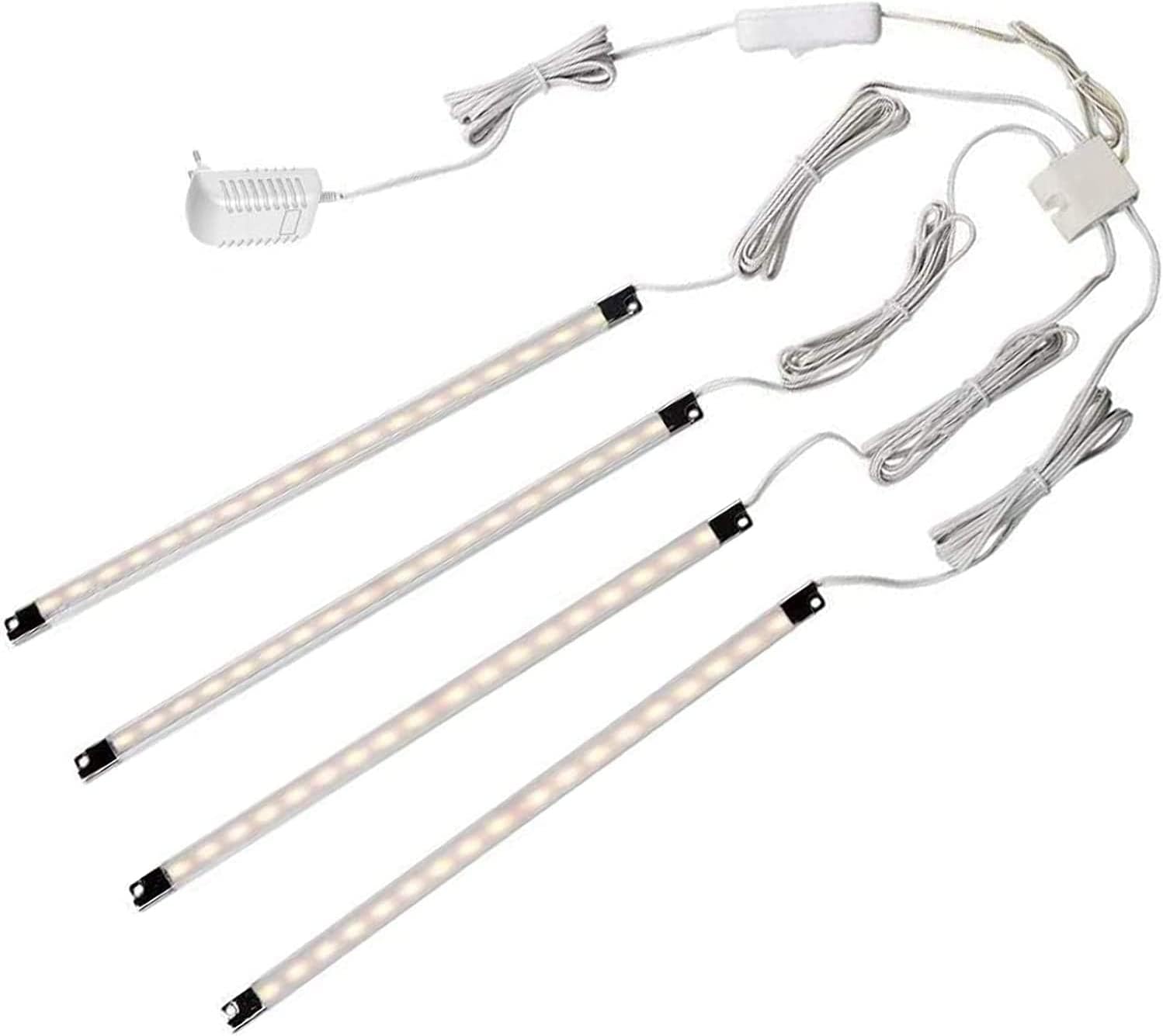 4X LED Light Strip Bars Kit Display Lighting for Detolf Bookcase