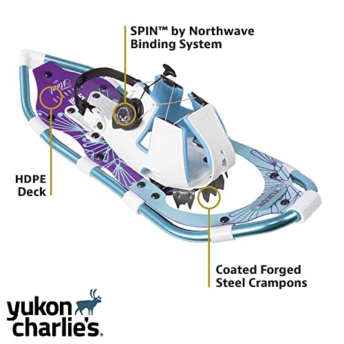 Yukon Charlies Advanced Float Spin Women's Snowshoe Kit, 821 #TOP2
