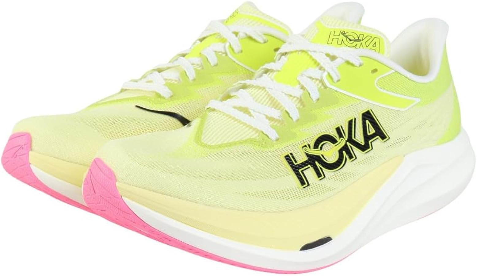 Amazon.com | Hoka Unisex Rocket X 3 Sneaker, Sunlight/Neon Citrus