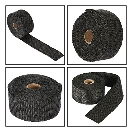 Sangmei Fibra de vidro de 0,5/1/3 / 5m Rolo de envoltório de exaustão de calor para motocicleta Carr