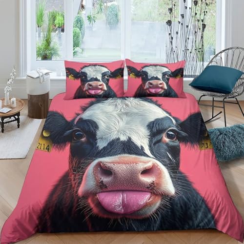 Housse de couette nuage mignons imprimé 3D parure de lit double microfibre 200x200 - 4