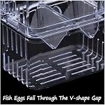 Transparent Fish Breeder Box,Acrylic Fish Breeding Box Double Layer Aquarium Tank Fishes Isolation Box,Fish Breeding Box,Divider Hatching Boxes,Aquarium Breeding Box,Breeder Box for Fish Tan (,S)