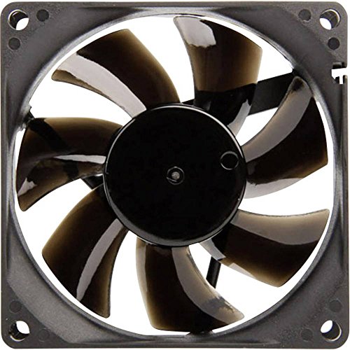 Noiseblocker BlackSilent (80mm, P-P) PC Case Fan 80mm BlackSilent Pro PC Fan - PWM Avec Ailes silencieuses - Cadre en Silicone - Vitesse Selon la Situation 500-2.000 Rpm