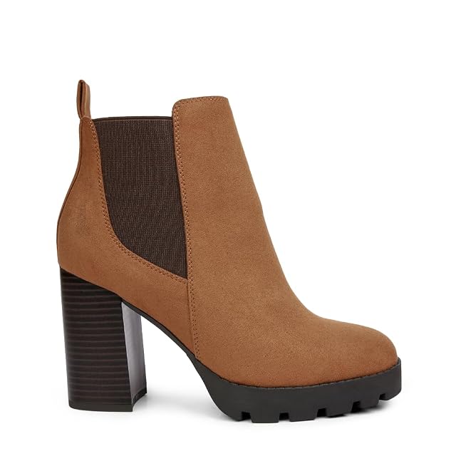 London Rag Sonia Block Heeled Chelsea Boots