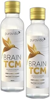2x Tcm Brain Pura Vida-óleo De Coco 300ml-energia Corpo E Mente