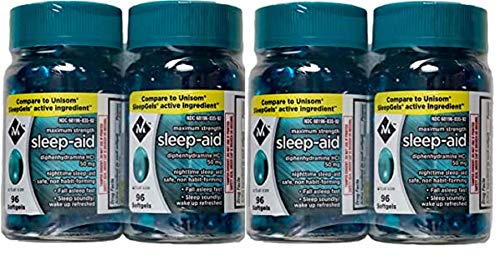 Member's Mark Maximum Strength Nighttime Sleep Aid, Diphenhydramine HCI 50 mg ( Multi pack of 384 softgels)