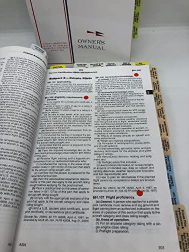 2026 ASA Pre-Tabbed Far Aim Book para Pilotos Estudiantes miniatura 6