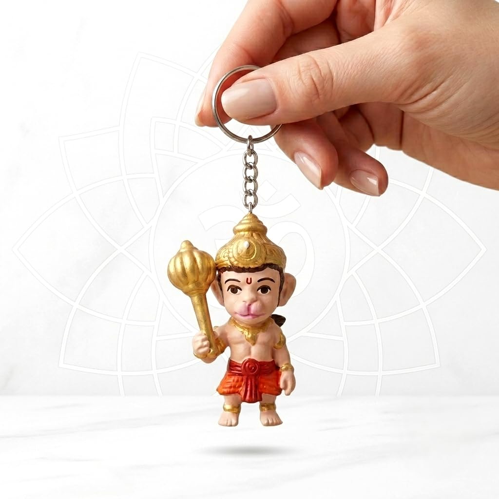 Bal Hanuman PVC Rubber Anti Scratch unbreakable Keyring-picture-21