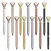 Diamond Pen,12PCS Big Diamond Crystal Pens,Bling Metal Ballpoint Pens with Diamond Top for School Office Supplies