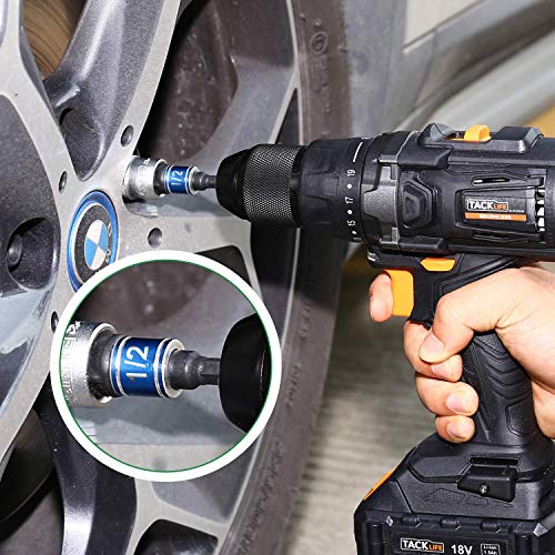 CIGOTU Impact Grade Power Hand Tools Driver Sockets Adapter Extension Set, 3Pcs 1/4 3/8 1/2