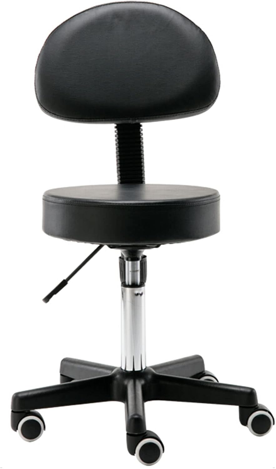 Adjustable Swivel Stool with Wheels for Bar Counter Office Work PU Soft