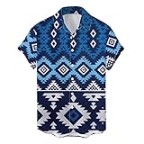 LAOSU Hemd Herren Kurzarm Baumwoll Braun Rückenausschnitt Hosenträger Bedruckte Bowling Fisch Gestreiftes Glockenärmel 80Er Jahre Techno Kläppchenkragen Ausgeh Bauch Perlenoberteil In Übergröße