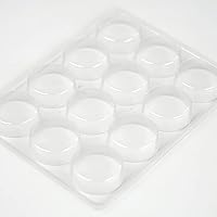 Vista 3 de Molde de chocolate cubierto de Oreo Moldes de chocolate de galleta, molde de plástico PET Moldeo-Oreo Molde cilíndrico cilíndrico de caramelo pudín.