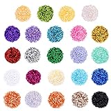 GlyinnHe 6MM Bulk Loose Sequins, 24 Color 20000 Pieces Round Rainbow Cup Sequins Embroidery Sequins for Sewing Arts Craft Supply
