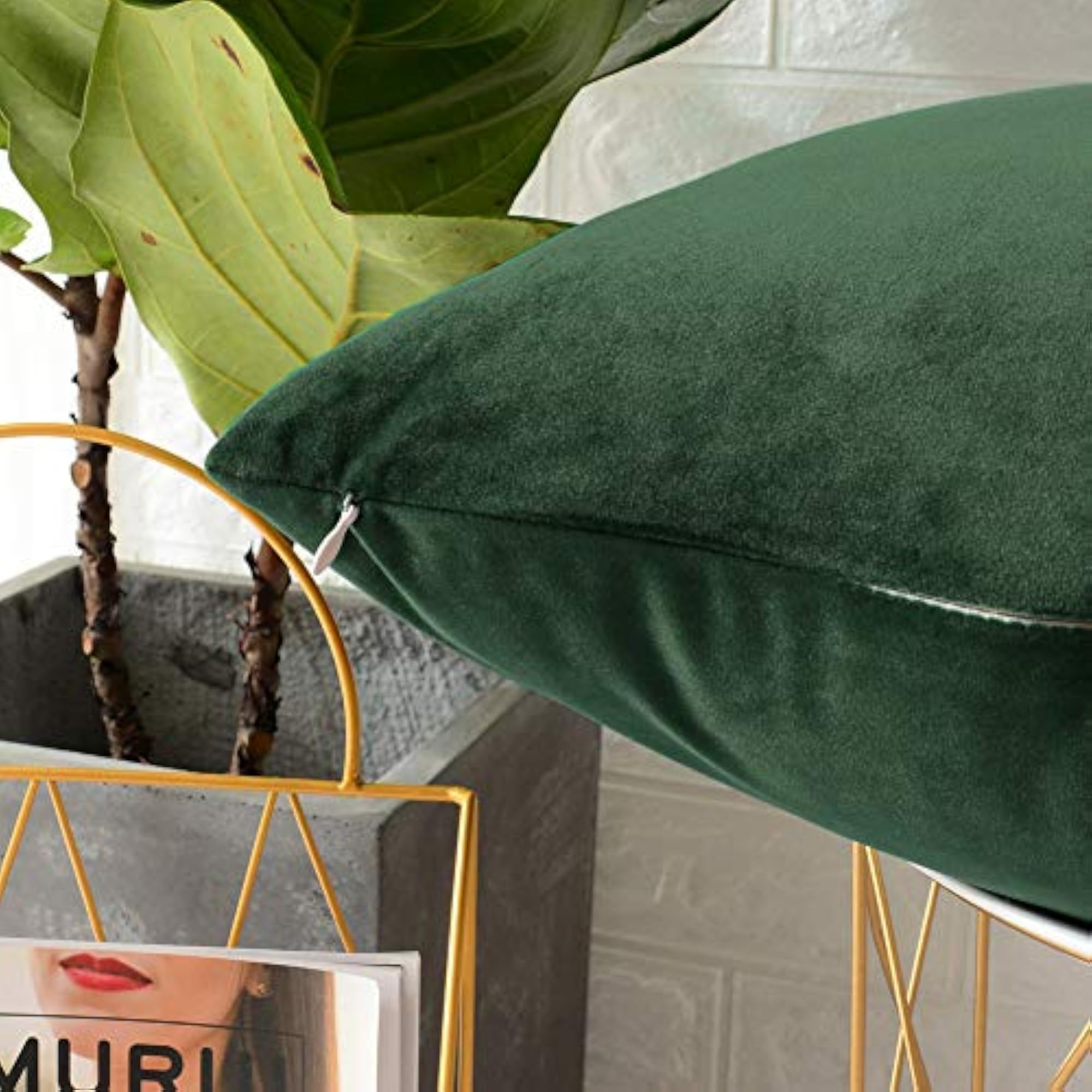 Velvet Soft Decorative Square Throw Pillow Covers