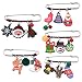 TENDYCOCO Broche de Navidad Broche Lindo Ropa broches Mujeres niñas niños Adultos 5 Piezas
