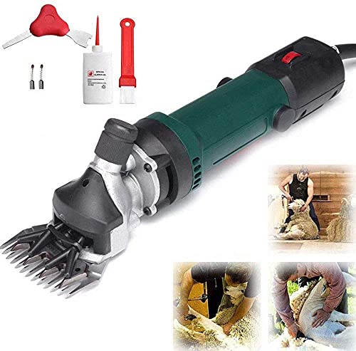 350W cesoie elettriche, 2400 RPM Clipper di lana regolabile per le capre Alpaca. Motore durevole di massimome, funzionamento silenzioso e manutenzione facile. Strumento di toelettatura professionale c