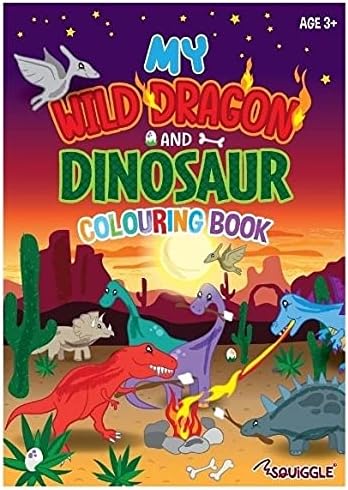 Anila's Dinosaur Activity Set with Colouring, Sticker & Activity Books, Puzzle, Tattoos, Colouring Mug, Construction Building Set, Stationery & Felt Tips. (Perfect for Ages 4-8)