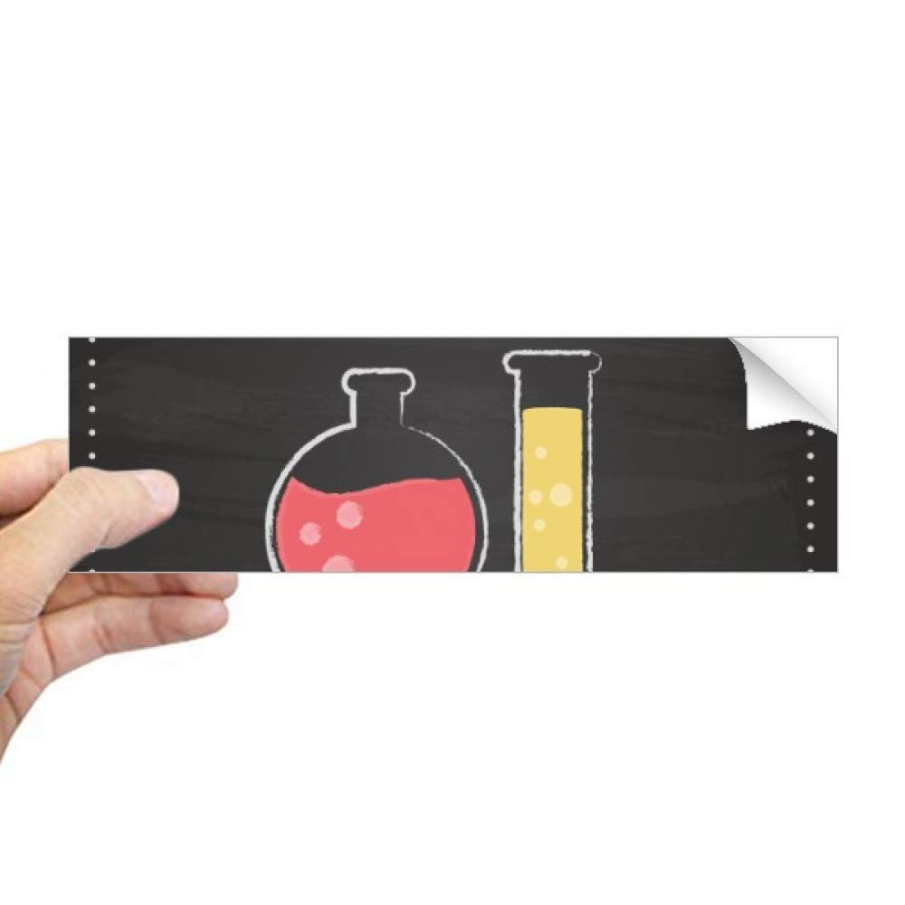 Autocollant chimie tube à essai pour personnaliser un vitrage terne