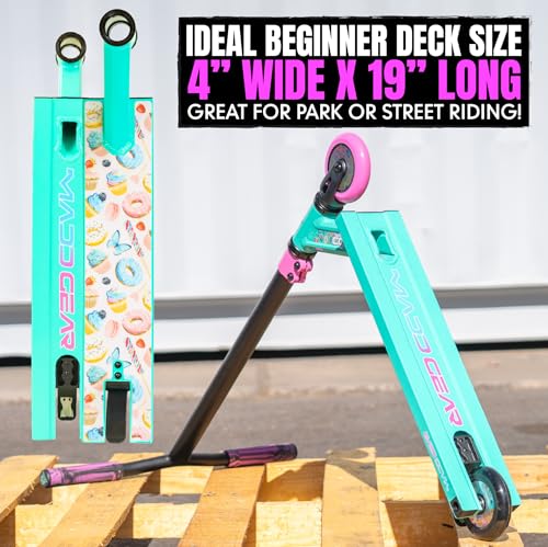 Image of Pro Stunt Trick Scooter for Kids Ages 5-12 - Lightweight Durable Freestyle Kick Scooter for Skatepark and Street - Easy Assembly - Madd Gear MG2