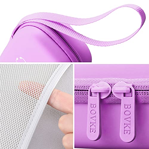 BOVKE Travel Carrying Case Compatible with 3M Littmann Classic III, Lightweight II S.E, MDF Acoustica Deluxe Stethoscopes - Extra Room for Medical Scissors EMT Trauma Shears and LED Penlight, Purple