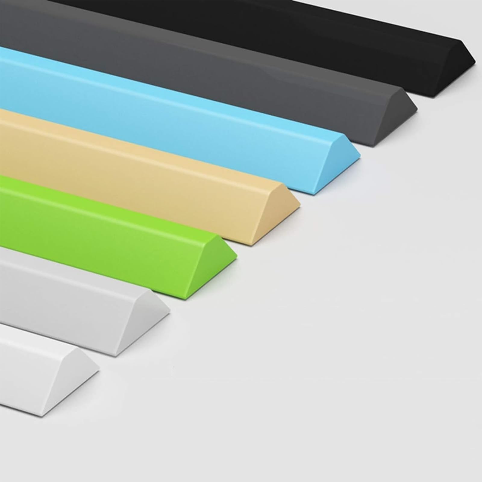 Shower Door Seal Strip, Bathroom Silicone Water Barrier Strip in Multicolor 1-5M for Shower Sink Bathtub Countertop(Transparent,2M)
