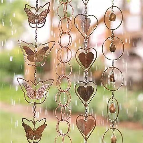 Image of Rain Chains Replace Metal Rainwater Catcher Chain for Awnings Backyard Sheds Bell | Other Garden D?cor | Garden D?cor | Yard, Garden & Outdoor Living | Home & Garden