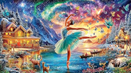 Rompecabezas de ballet de 1000 piezas en cartón reciclado premium para decoración