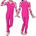 TFJH E 1PCS Girls Long Sleeve Swimsuit UPF 50 plus Rashguard, Hotpink Long, 5-6Years(Tag No.128/134)