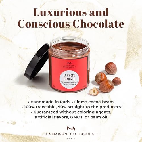 La Maison Du Chocolat Unhinged Hazelnut Spread with Cocoa - Artisanal Nut Butter - Thumbnail 4