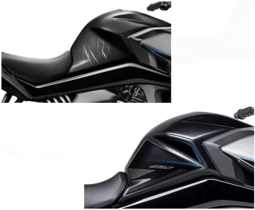 Motorcycle Tank Pad for 650GT 2023 Tank Pad Sticker Kit Motorcycle Side Tank Pad Protective Sticker Fuel Tank Protector
