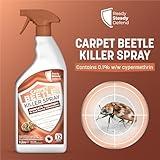 Carpet Beetle Killer Spray 1L - Fast-Acting 0.1% Cypermethrin, Targets All Life Stages, Low Odour, Long-Lasting Protection, Works on Soft/Hard Furnishings, Indoor/Outdoor Use - Image 2