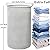 Haundry Thickened Tall Laundry Basket with Handle, Large Collapsible Round Laundry Hamper Bin Laundry Bag for Clothes Storage (Grey Stripe)